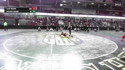 120 lbs 1st Place Match - Holten Crane, Bishop Kelly vs Ilan Shank, Nampa