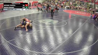 150 lbs Cons. Round 2 - Mason Brandt, Bend vs Michael Purcell, Tualatin