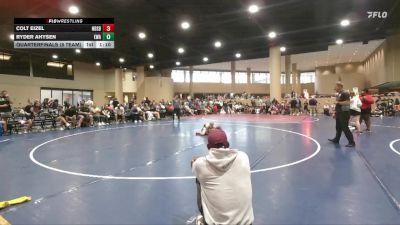 75 lbs Quarterfinals (8 Team) - Colt Eizel, North DeSoto Blue WA vs Ryder Ahysen, Eagle Wrestling Academy