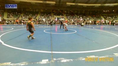 49 lbs Consi Of 16 #2 - Wyatt Worth, Collinsville Cardinal Youth Wrestling vs Cooper Simpson, Salina Wrestling Club