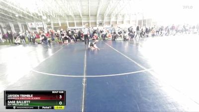 48 lbs Cons. Round 4 - Sage Balliett, Roy Wrestling Club vs Jayden Trimble, Sanderson Wrestling Academy