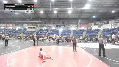 61 lbs 3rd Place - Owen Meyer, Mile High WC vs Cade Hill, Black Fox Wrestling Academy