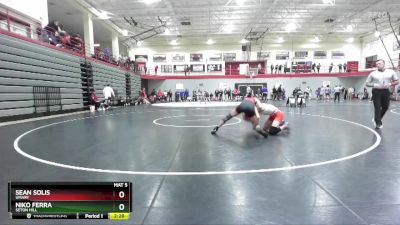 141 lbs Cons. Round 5 - Niko Ferra, Seton Hill vs Sean Solis, UMary