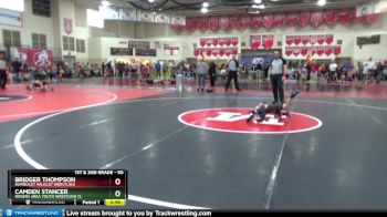 50 lbs Cons. Round 2 - Bridger Thompson, Humboldt Wildcat Wrestling vs Camden Stancer, Rogers Area Youth Wrestling Cl
