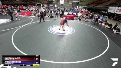 170 lbs Round 4 (16 Team) - Jailyn Camacho, SDIKWA-GR vs Areli Rodriguez, SCVWA-GR