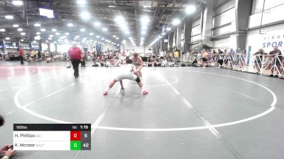 195 lbs Rr Rnd 1 - Hunter Phillips, ICG Aces vs Keller Mcnear, TS Wrestling Prep