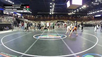138 lbs Quarterfinal - Immanuel Gibbs, Tocoi Creek vs Christopher Greene, Mater Lakes Academy
