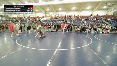 110 lbs Cons. Semi - Lawson Cochran, Uintah Wrestling vs Colton Van Fleet, Charger Wrestling Club