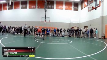 150 lbs Cons. Round 2 - Aiden Wallace, Willard vs Austin Webb, Rittman