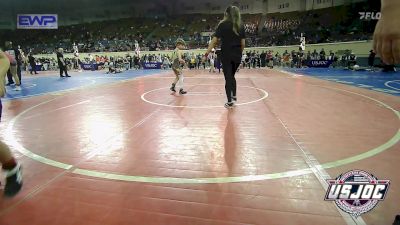 67 lbs Consi Of 8 #1 - James Hightower, Blaine County Grapplers vs Wesley Barnes, F-5 Grappling