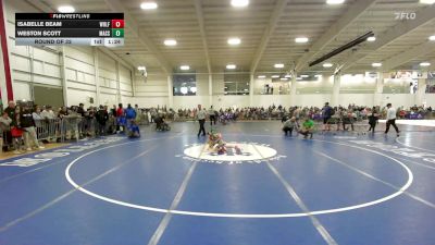 52 lbs Round Of 32 - Isabelle Beam, Wolfgang Wrestling Academy vs Weston Scott, Massabesic