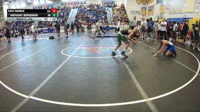 126 lbs Champ. Round 2 - Anthony Bergeron, Beast Mode vs Colt Daigle, Clay