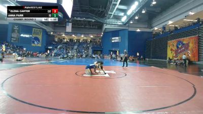 155 lbs Champ. Round 2 - Elena Carter, Courtland vs Anna Farr, Rising Sun
