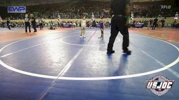 52 lbs Round Of 16 - Jaxxe Madrid, Chickasha Youth Wrestling vs Rawley Wolf, Cowboy Wrestling Club
