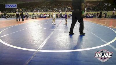 52 lbs Round Of 16 - Jaxxe Madrid, Chickasha Youth Wrestling vs Rawley Wolf, Cowboy Wrestling Club