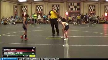 70 lbs Round 4 (6 Team) - Brycen Bolin, Steel Valley Renegades vs Christopher Weiner, Headhunters Blue