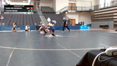 117 lbs Quarterfinal - Rose Ann Marshall, Wisconsin Stevens Point vs Caitlin Reiter, Lindenwood University