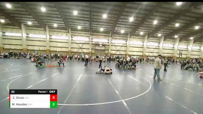 90 lbs Round 4 - Zane Dixon, Green River Grapplers vs Marshall Housley, Diamondville Wrestling Club