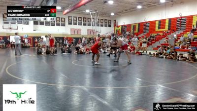 High School - 188 lbs Quarterfinals (8 Team) - Gio Dureny, High Point vs Frank DiMarzio, Morris Hills