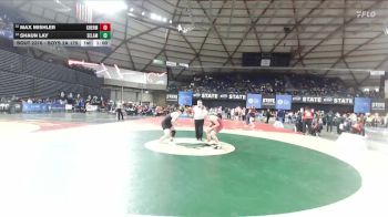 Boys 2A 175 lbs Cons. Round 1 - Max Mishler, W. F. West vs Shaun Lay, Selah