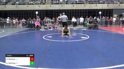 220 lbs Round Of 16 - Gasper Romero, California vs Aidan Sterling, Jim Thorpe