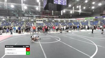 70 lbs Semifinal - Julian Solano, Duran Elite vs John JJ Martinez, Black Fox Wr Ac