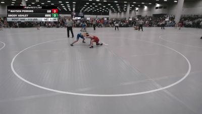 113 lbs Champ. Rd Of 32 - Brody Ashley, Michigan West Wrestling Club vs Maysen Perkins, Greater Heights Wrestling
