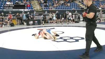 113 lbs Cons. Rd Of 64 - Harley Mann, Virginia vs Tyler Cobb, Virginia