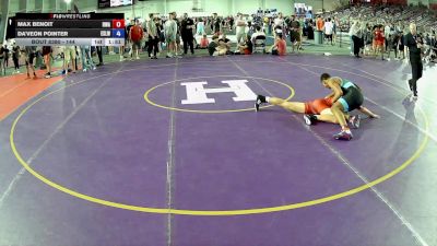 144 lbs Cons. Round 3 - Max Benoit, Region Wrestling Academy vs Da'Veon Pointer, East St. Louis Wrestling Club