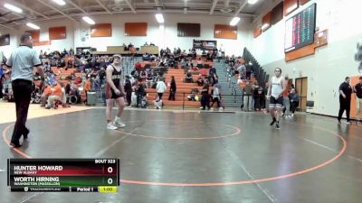 215 lbs Cons. Round 2 - Hunter Howard, New Albany vs Worth Hirning, Washington (Massillon)