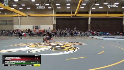 125 lbs Champ. Round 1 - Leonard Cocca, Lycoming vs Kaleb Marciszewski, Ohio Northern