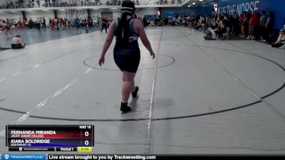 235 lbs Round 5 - Kiara Boldridge, Southeast CC vs Fernanda Miranda, Joliet Junior College