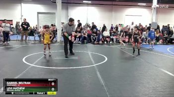 48 lbs Semis (4 Team) - Levi Mathew, Dragon United vs Gabriel Beltran, Warhawks