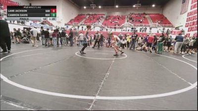 120 lbs Final - Lane Jackson, Darko Valley Wolf Pack vs Camron Davis, Wave Wrestling Club (TN)