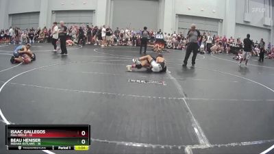 115 lbs Round 8 (10 Team) - Isaac Gallegos, Full Circle vs Beau Heniser, Indiana Outlaws