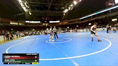 142 lbs Champ. Round 1 - Caden Woodall, Morenci vs Ryen Toth, Camp Verde Middle School