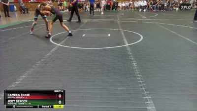 92 lbs Round 2 (4 Team) - Joey Sesock, Highland Hornets vs Camden Hook, Dayton Bandits