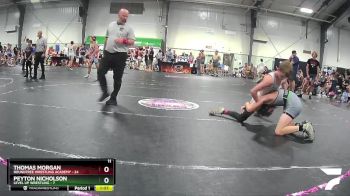122 lbs Semis (4 Team) - Peyton Nicholson, Level Up Wrestling vs Thomas Morgan, Roundtree Wrestling Academy