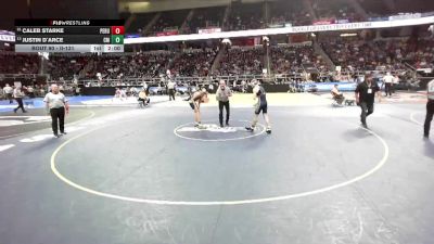 II-131 lbs Champ. Round 1 - Caleb Starke, Peru vs Justin D`arce, Center Moriches