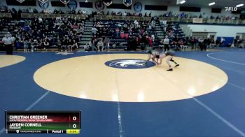 120 lbs Cons. Round 3 - Jayden Cornell, Freedom vs Christian Greener, Luck/Frederic/Grantsburg/Siren