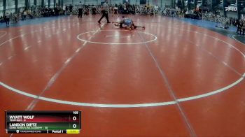 105 lbs Rd# 2 10:30am Friday - Wyatt Wolf, Team BAM vs Landon Dietz, Lions Wrestling Academy