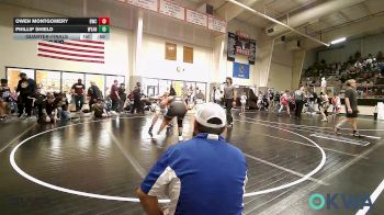 160 lbs Quarterfinal - Owen Montgomery, Berryhill Wrestling Club vs Phillip Shield, Wyandotte Youth Wrestling