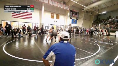 160 lbs Quarterfinal - Owen Montgomery, Berryhill Wrestling Club vs Phillip Shield, Wyandotte Youth Wrestling