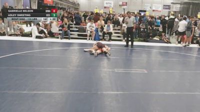 115 lbs Champ. Rd Of 64 - Adley Sweeting, DC Elite vs Gabrielle Nelson, Black Hills Wrestling Academy