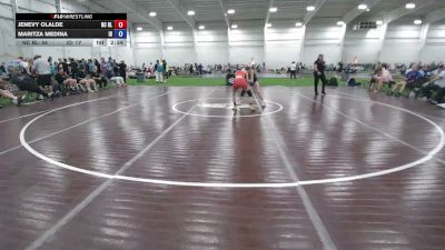 100 lbs Jenevy Olalde, North Carolina Blue vs Maritza Medina, Idaho