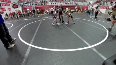 55 lbs Consi Of 8 #2 - Stryker Pruitt, Tecumseh Takedown Club vs Rowen Jones, Bridge Creek Youth Wrestling