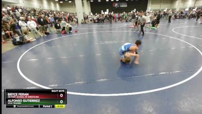 84 lbs Cons. Round 3 - Alfonso Gutierrez, Jflo Trained vs Bryce Feran, Victory School Of Wrestling