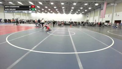 170 lbs Consi Of 32 #2 - Seth Cossentine, MN vs Alex Reiling, PA
