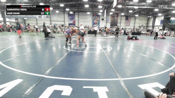 185 lbs Rr Rnd 1 - Samantha Diehl, Charlies MF Angels vs Jade Hahn, Elite NJ Black