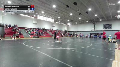120 lbs Round 4 (12 Team) - Maverick Weyer, Heartland Eagles vs Aspen Walker, Rough Riders